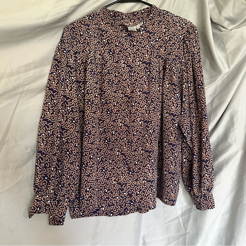 Retro vintage 1980s Lindsey Blake blouse